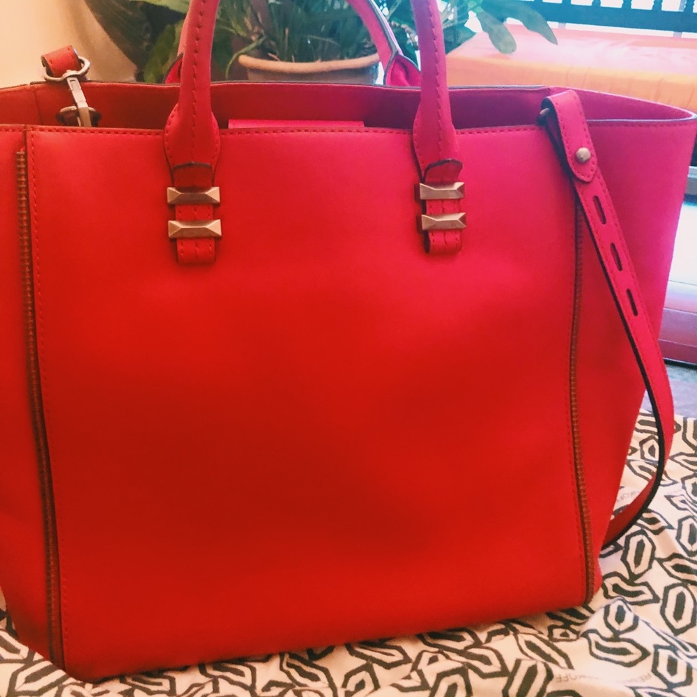 Top Handle Rebecca Minkoff red tote